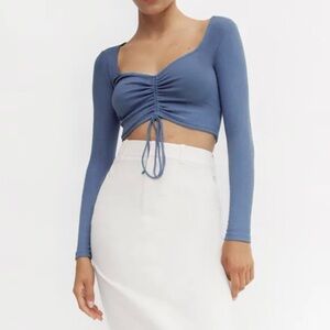 🌱2/$10 | Zara Long Sleeve Ruched Top